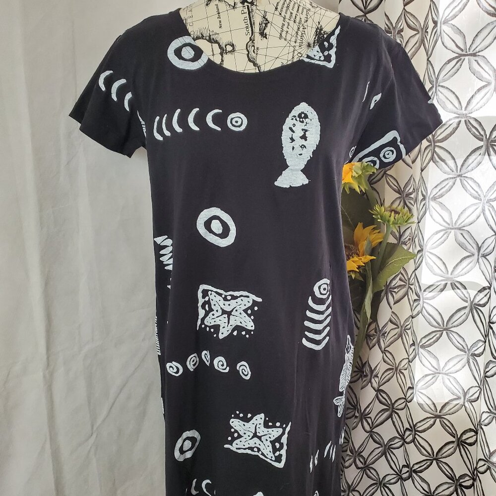 NEW Magu Distributions Black Cotton Dress - Small